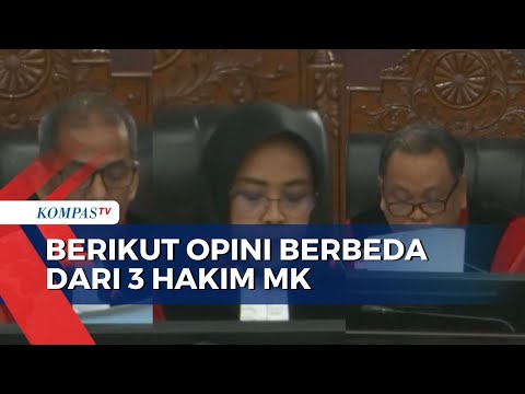 Saldi Isra, Enny Nurbaningsih dan Arief Hidayat &#39;Dissenting Opinion&#39; di Sidang Sengketa Pilpres