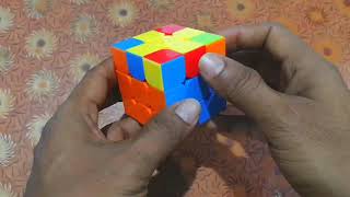 Rubik's cube solving after the middle edge we have to make upper
yellow cross. then edges should be solved. that is described here...