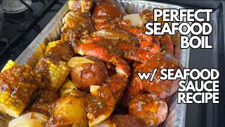 The Perfect Seafood Boil with Cajun Butter Seafood Sauce | StepbyStep Recipe
