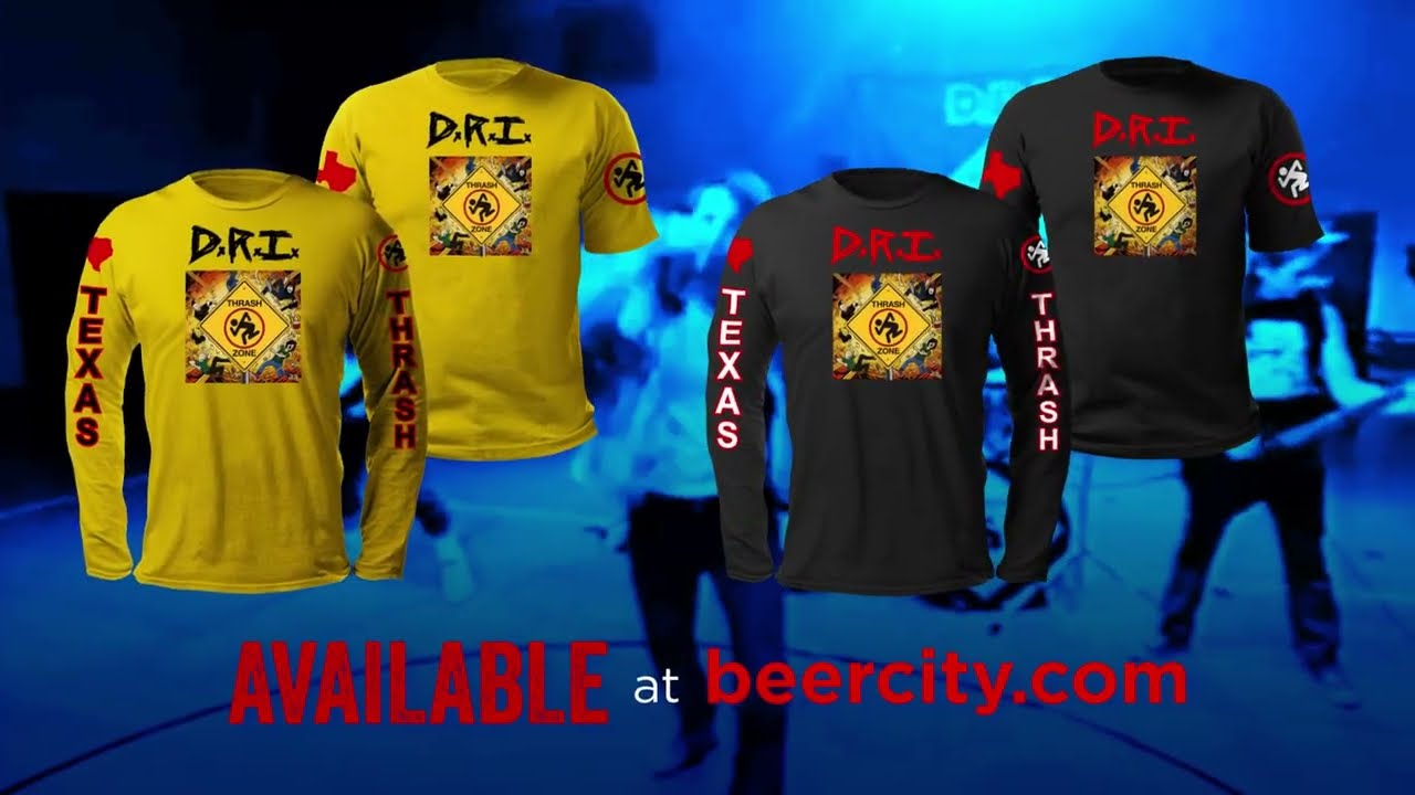 New D.R.I. - Thrashzone - Texas Thrash' - long and short sleeve tee's!