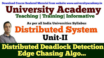 DS23:Distributed Deadlock Detection | Edge Chasing Algorithm with Example in hindi by Prince Sir
