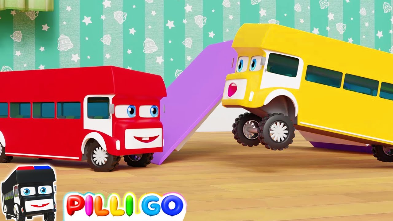 Wheels on the Bus | Doo Doo Doo | Five Little Buses + more | Nursery Rhymes & Collection Kids USA