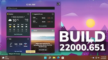 New Windows 11 Build 22000.651 – Improved Startup Time, Weather Widget Changes (Release Preview)