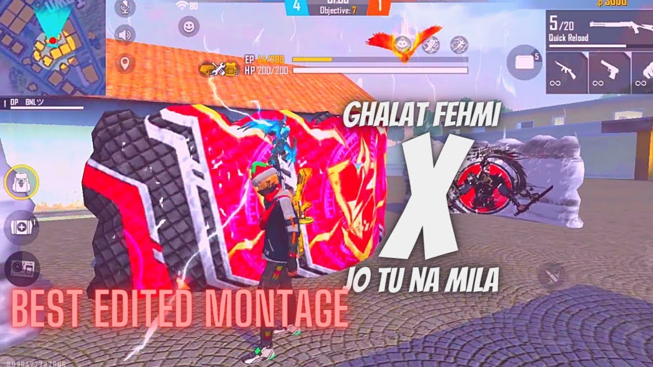 Ghalat Fehmi X Jo Tu Na Mila || Free Fire || Best Edited Montage ||