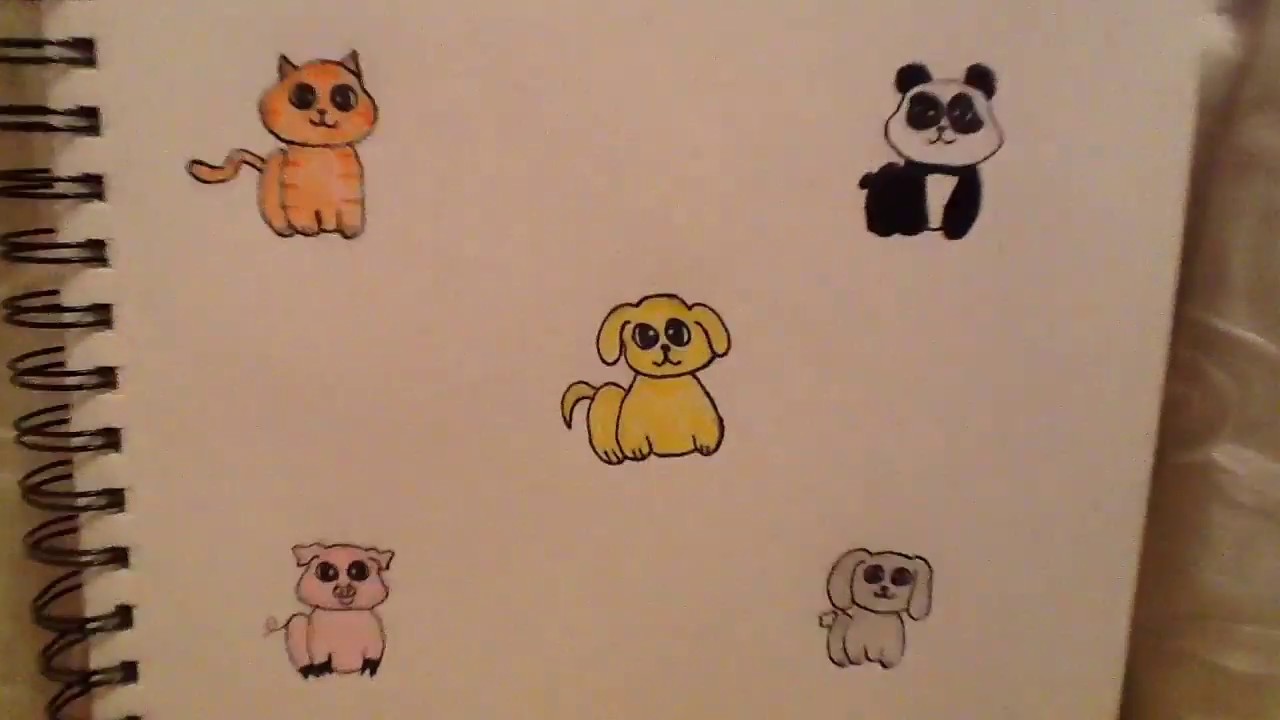 How to Draw Cute Animals YouTube