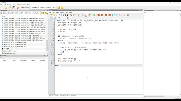 [사마귀 Octave, MATLAB 수치해석] 6. 3점 2계 전방차분