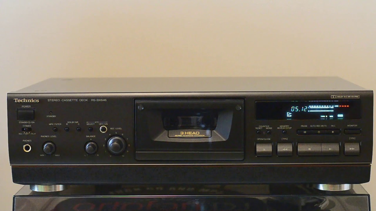 Technics RS-BX646 Cassette Deck DEMO - YouTube