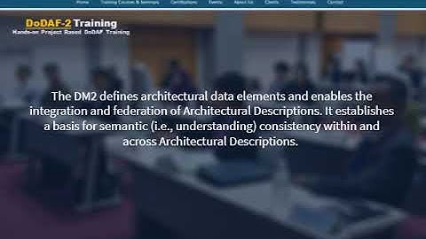 DoDAF 2 Training Hands on Project Based DoDAF Training