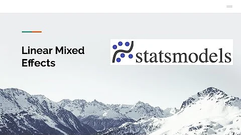 Linear Mixed Effects  using  the Dietox dataset with statsmodels