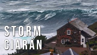 Storm Ciaran Lashes Cornwall  November 2023  4K Video