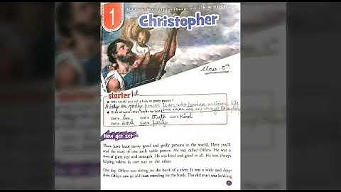Class 5th English lesson 1 .Christopher ..