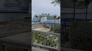 Taking a stroll on Royal Caribbean's private island Coco Cay Bahamas #youtubeshorts #cruising
