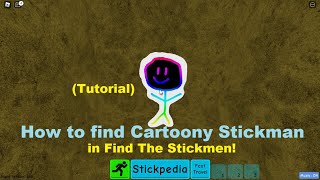How to find Cartoony Rainbow Stickman in Find The Stickmen! | Roblox