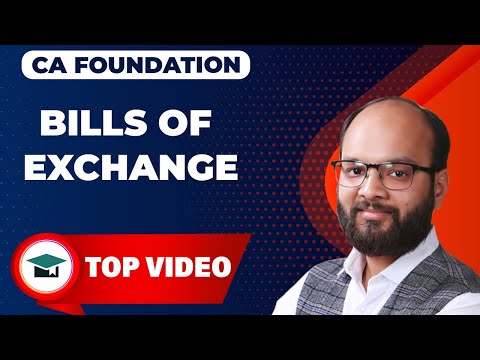 Bills of Exchange Chapter | CA Foundation Accounts Chapter no – 6 | ICAI Exam | Chandan Poddar