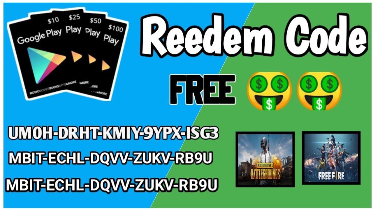Free Google Play Gift Card Redeem Code 2019