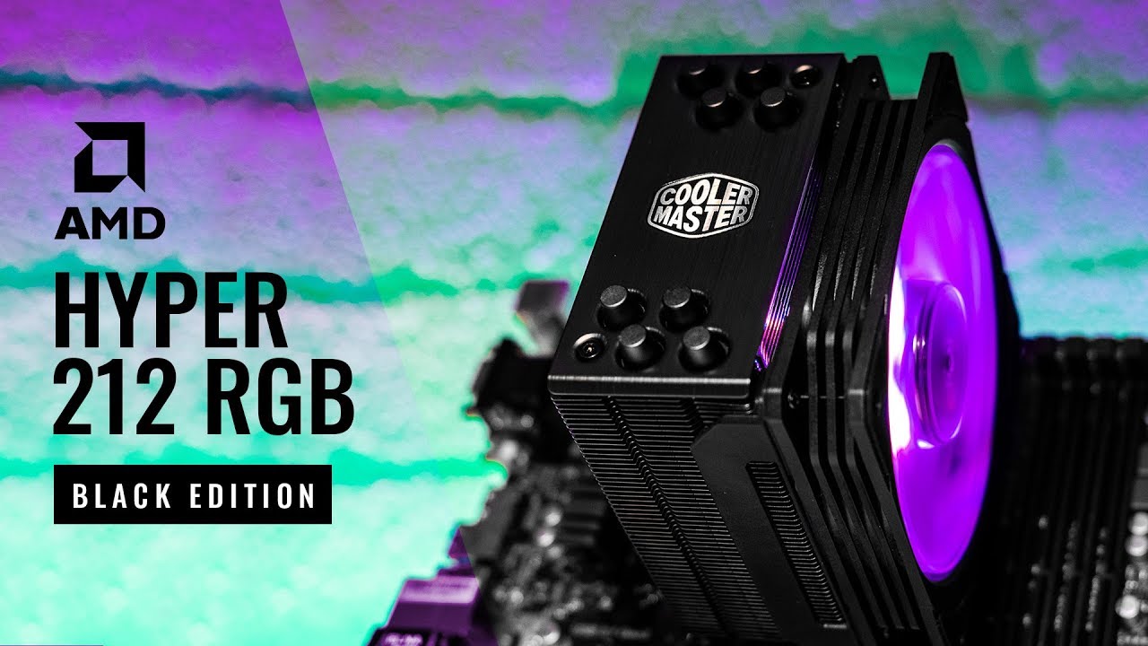 Installing the Cooler Master Hyper 212 RGB Black Edition on AM4