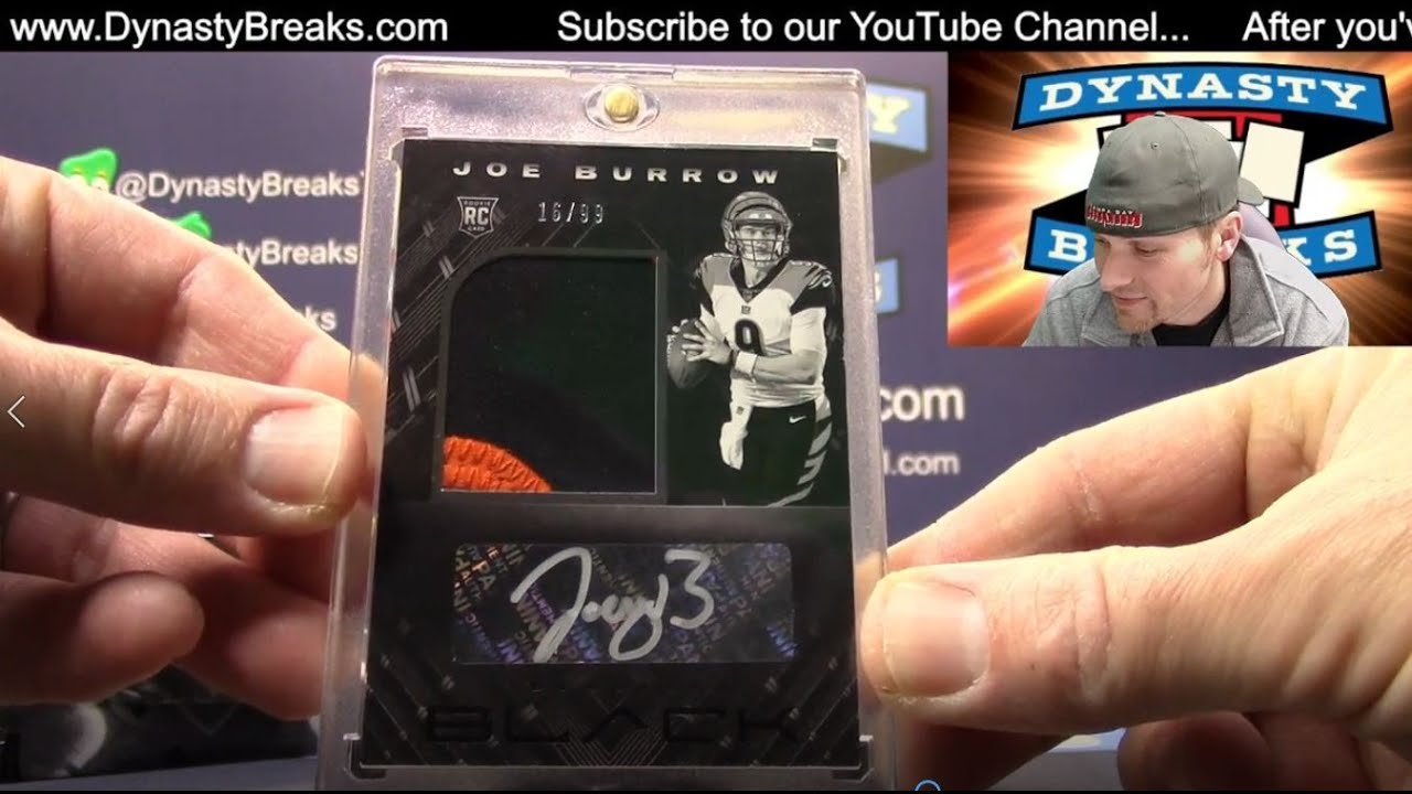 2020 Panini Black Football Card 6 Box Half Case Break 5 Sports Cards 