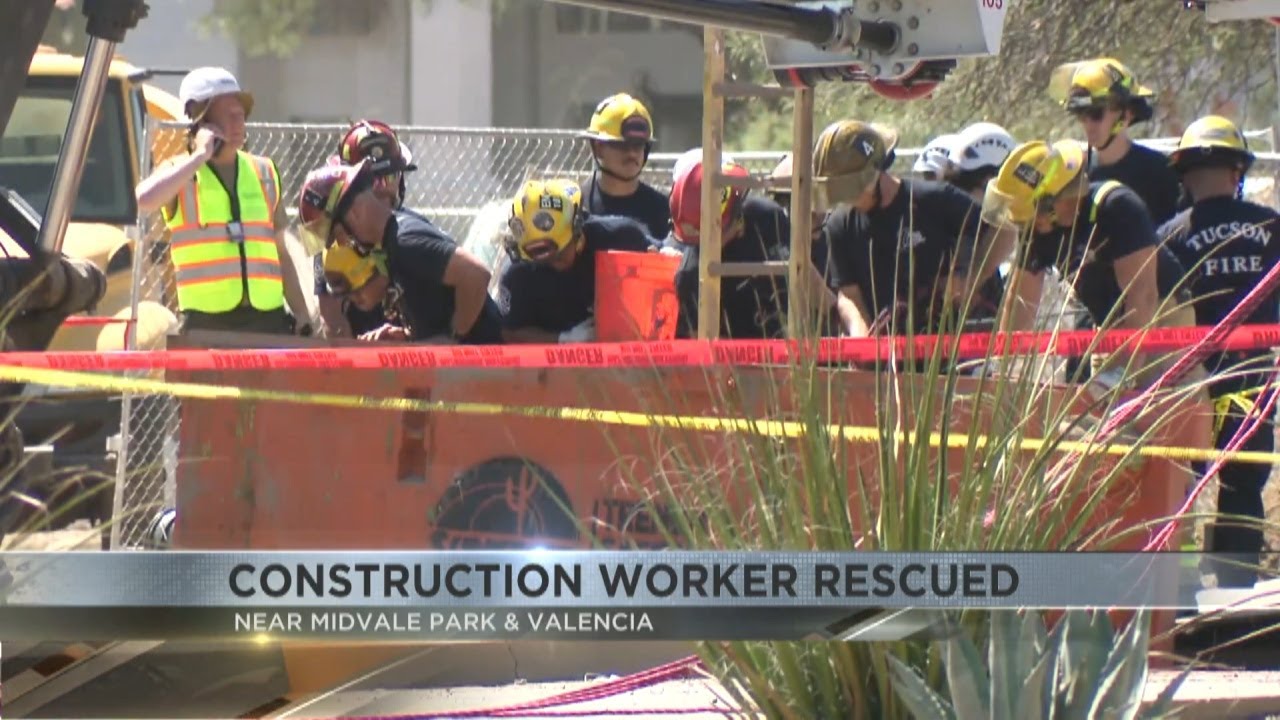 Construction worker rescued from trench on Tucson's southwest side