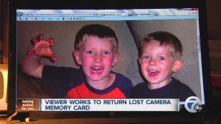 Viewer works to return lost camera memory card