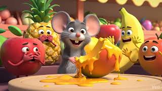 Cute Mouse Pointing At Mango Cute Mouse Masti Kids Cartoon Short