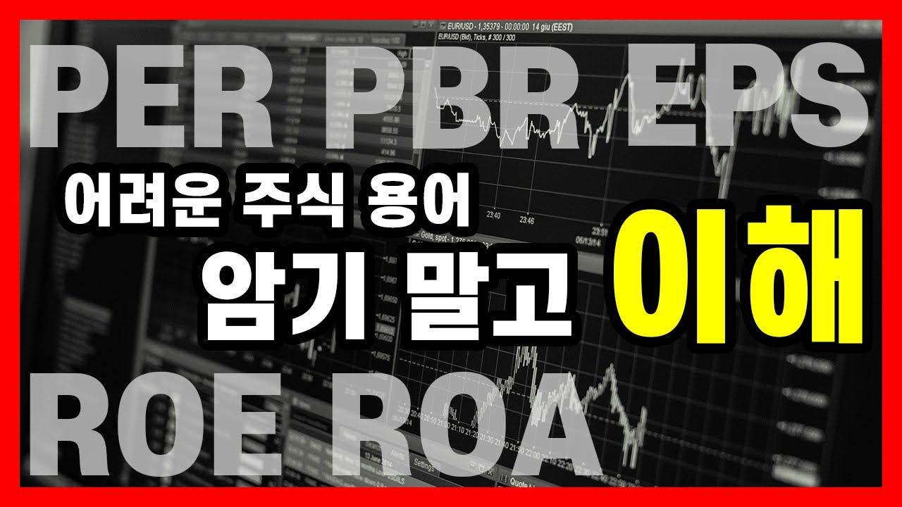 [주식투자 용어 이해] PER PBR ROE ROA EPS의 뜻과 의미