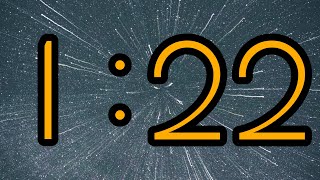 Celebrity 1 Minute and 22 Second Timer ⏰ | Bright big yellow numbers and relaxing background music Wealth