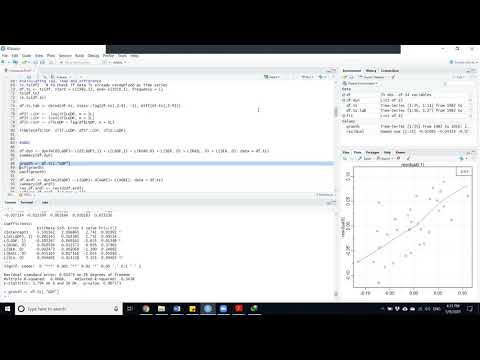 R Studio - Time Series Operations and simple ARDL model