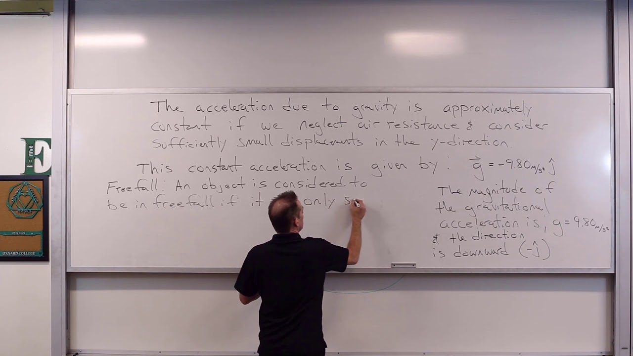Acceleration Due to Gravity, Freefall, and 2 Solved Problems - YouTube
