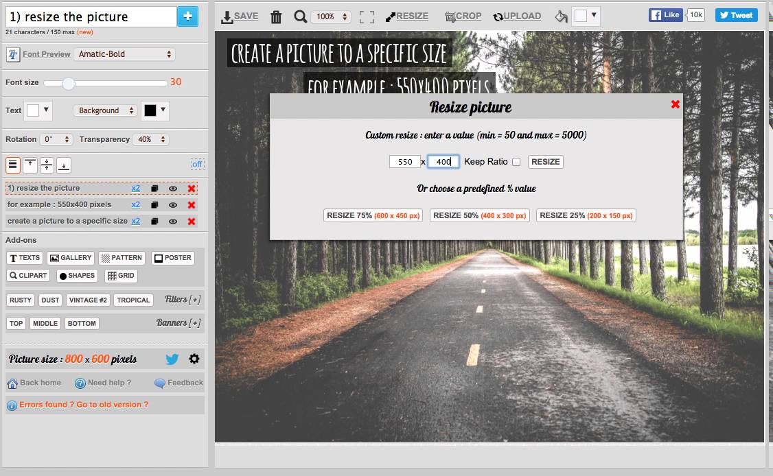 Create A Picture To A Specific Size YouTube