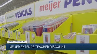 Meijer extends teacher discount
