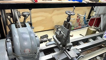 Milling attachment on older, atlas lathe.