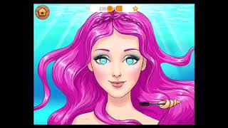Jeu maquillage fille gratuit / maquillage 💄 pour une belle sirène aux cheveux longs screenshot 2