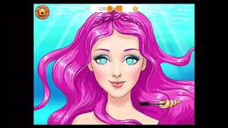 Jeu maquillage fille gratuit / maquillage 💄 pour une belle sirène aux cheveux longs screenshot 4