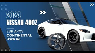 Nissan 400Z with ESR Wheels APX5 | 19x9.5 +22 Offset | Continental DWS 06