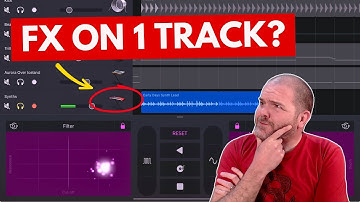 FX on a SINGLE TRACK in GarageBand iOS (iPad/iPhone)