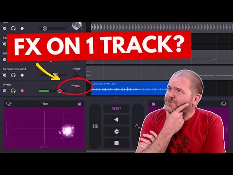 FX on a SINGLE TRACK in GarageBand iOS (iPad/iPhone)