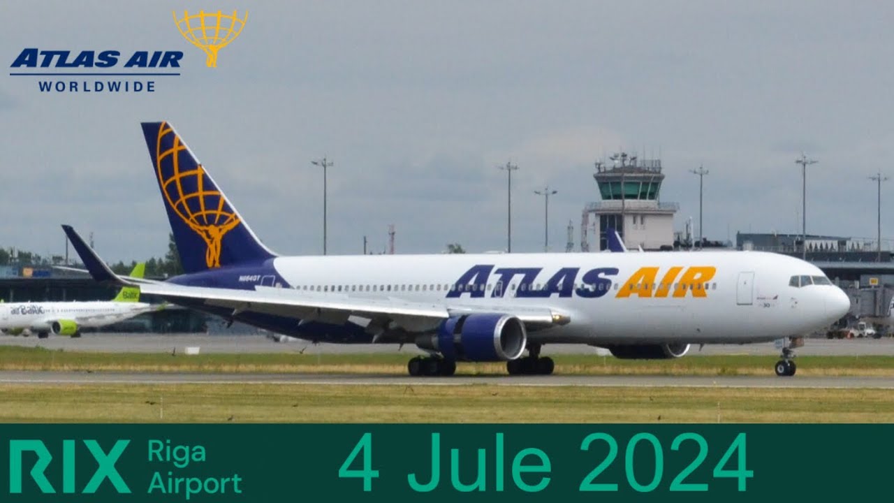 Planespotting Riga Int’I Airport RIX/EVRA, прилёт Boeing 767-300ER 04. ...