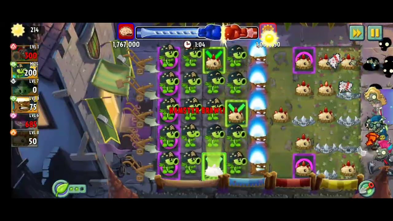 Plants vs. Zombies 2.ARENA: Blazing Knight Season! Blazing Knight Tournament!(23.02.26-02.03.26)