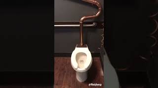 Steampunk themed bathroom