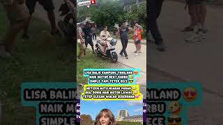 “BLACKPINK's Lisa betrapt op vakantie in Thailand op een Beat Carburetor Motorcycle! 🤣🇹🇭” #lisabl...
