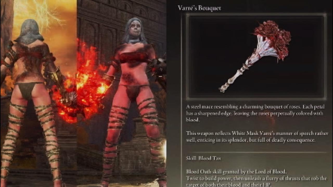 Elden Ring Varre's Bouquet Location and Move Set Demonstration Dialogue