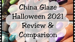 China Glaze Halloween 2021  Swatch & Review Plus Shop My Stash (comparisons)