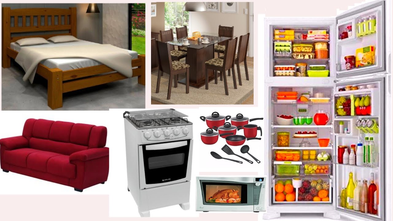 Nombres de Muebles, Electrodomésticos y Utensilios de Cocina en Portugués.