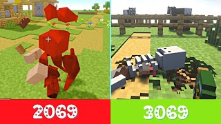 Minecraft - Realistic villager death! 2069 vs 3069!