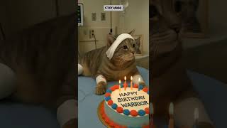 Healing Warrior Cat #shorts #cat #recovery #warrior #animalstory #story