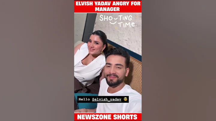Elvish Yadav Angry For Manager Ashish 😡 || #shorts #newszone