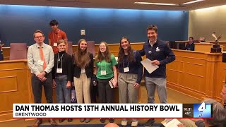 WSMV4's Dan Thomas hosts 13th annual history bowl