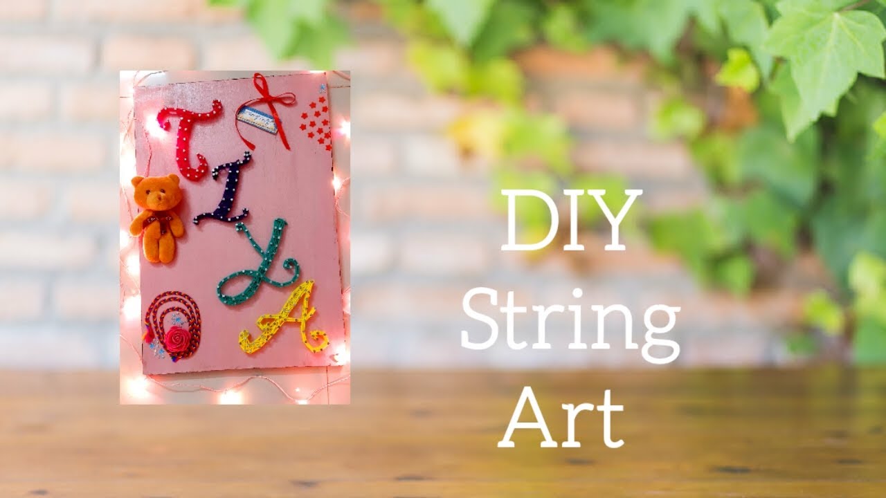 How to make String art | Tutorial for Beginners | DIY string art - YouTube