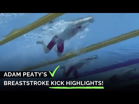 Adam Peaty's Breaststroke Kick Highlights!