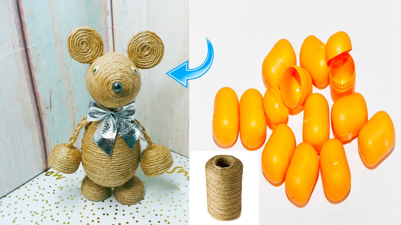 Символ нового года своими руками/Мышонок из джута/Symbol of the new year with their hands